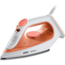 Braun TexStyle 1 Steam Iron SI 1009, 1900 Watts, 50% Energy Saving, Orange