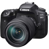 Canon 90D Digital SLR Camera with 18-135 IS USM Lens - Black
