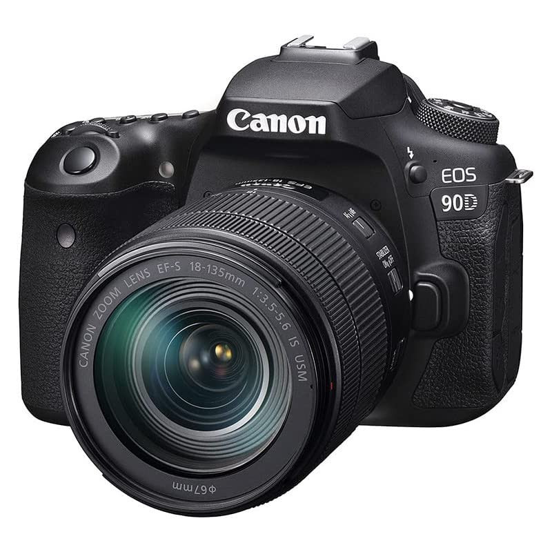 Canon 90D Digital SLR Camera with 18-135 IS USM Lens - Black