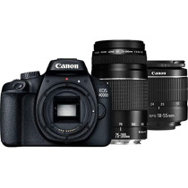 Canon EOS 4000D Black 18-55 Dc Plus Canon 75-300Mm Lens Kit