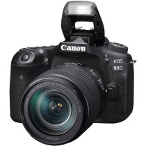 Canon Eos 90D DSLR Camera With Ef S 18 135Mm Is USm Lens 32.5 Mp 4K Vari Angle Touchscreen, Black, 3616C017