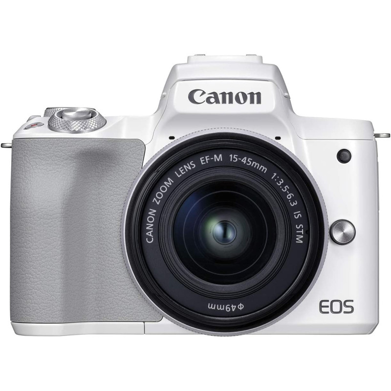 Canon EOS M50 Mark II + EF-M 15-45mm is STM Kit White