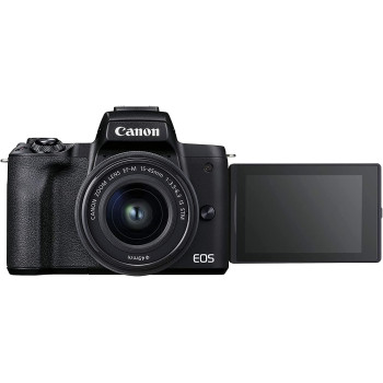 Canon Eos M50 Mark II Mirrorless Vlogging Camera Kit With Ef-M 15-45Mm Lens, Black