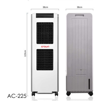 Crownline Portable Evaporative Air Cooler, White, AC-225, Min 1 Year Manufacturer Warranty