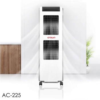 Crownline Portable Evaporative Air Cooler, White, AC-225, Min 1 Year Manufacturer Warranty