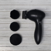 Electric Shoes Polisher Handheld Cleaning Machine Leather Shine Brush Shoes Cleaning Brush Kit for Leather Bags Clothes
