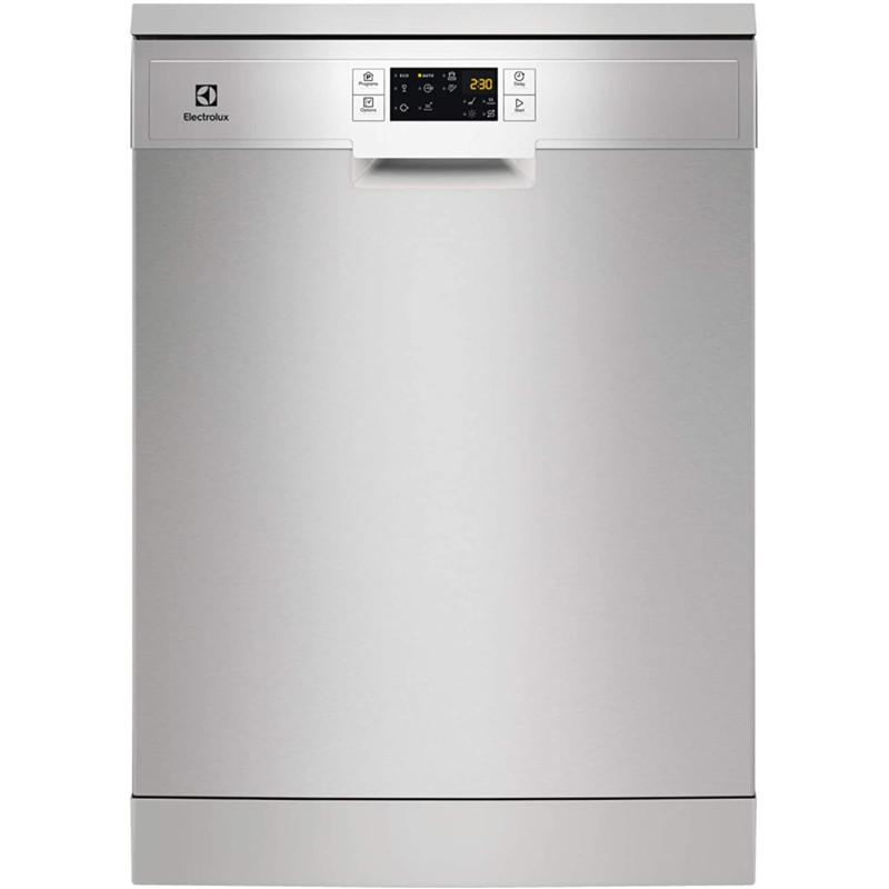 Electrolux 6 Programmes 13 Place Settings Free Standing Dishwasher, Stainless Steel - Esf5513Lox, "Min 1 year manufacturer warranty"