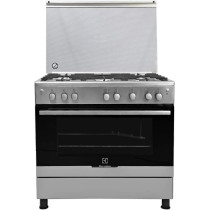 Electrolux 90X60 Full Gas With Turnspit Cast Iron Supports Cooling Fan Stainless Steel - EKG913A2OX, Min 1 year manufacturer warranty