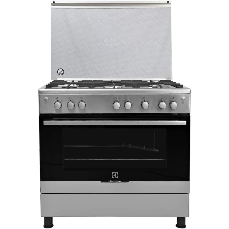 Electrolux 90X60 Full Gas With Turnspit Cast Iron Supports Cooling Fan Stainless Steel - EKG913A2OX, Min 1 year manufacturer warranty