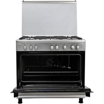 Electrolux 90X60 Full Gas With Turnspit Cast Iron Supports Cooling Fan Stainless Steel - EKG913A2OX, Min 1 year manufacturer warranty