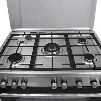 Electrolux 90X60 Full Gas With Turnspit Cast Iron Supports Cooling Fan Stainless Steel - EKG913A2OX, Min 1 year manufacturer warranty