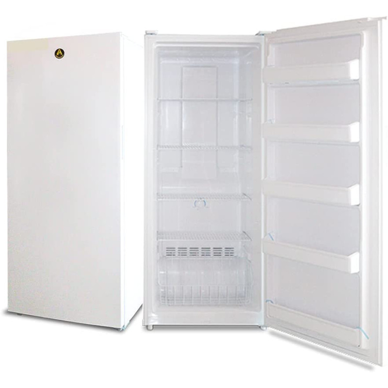Emelcold Upright Freezer 480 Liters Single Door White Model - EMUFF480W, 1 Year Full & 5 Year Compressor Warranty.