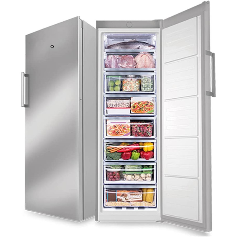 Emelcold Upright Freezer 8 Drawers Gross Capacity 380 Liters 1 Year Warranty, Model EMUFF380S