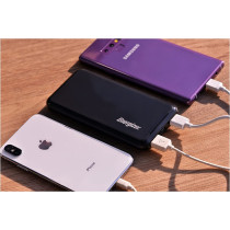 Energizer 10000 Mah Fast Charging Power Bank, Power Delivery, Qualcomm Quick Charge, Triple Outputs 2 Smart Usb And Type C, Dual Inputs Type C And Micro Usb, Black, Ue10052Pq_Bk