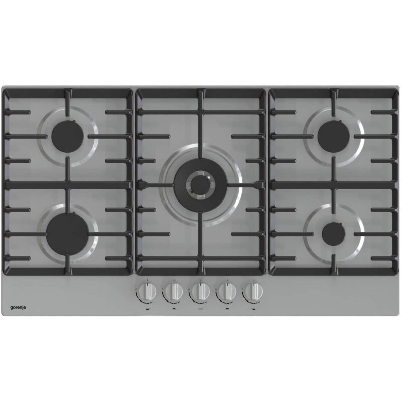 Gorenje 90 Cm Built In Gas Hob, Made In Solvenia, Stainless Steel, GW9C51X, Min 1 year manufacturer warranty
