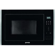 Gorenje Bm251S7Xg, 60 Cm Built In Microwave With Grill, 25 Liters Capacity, Multi Level Baking, 10 Preinstalled Programs,Black, 1 Year Warranty