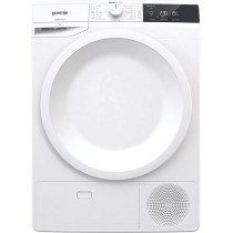 Gorenje De7B, 7 Kg Freestanding Condenser Tumble Dryer, 16 Programs, Sensor Drying And Anti Crease Function, Low Temperature Option, White, 1 Year Warranty