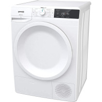 Gorenje De7B, 7 Kg Freestanding Condenser Tumble Dryer, 16 Programs, Sensor Drying And Anti Crease Function, Low Temperature Option, White, 1 Year Warranty