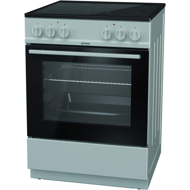 Gorenje Ec6111Sg, 60 Cm Freestanding Ceramic Cooker,65 Liters Multifunction Oven, Enlarged Baking Surface, Easy Cleaning With Aqua Clean Function, Stainless Steel."Min 1 year manufacturer warranty"