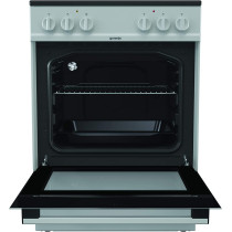 Gorenje Ec6111Sg, 60 Cm Freestanding Ceramic Cooker,65 Liters Multifunction Oven, Enlarged Baking Surface, Easy Cleaning With Aqua Clean Function, Stainless Steel."Min 1 year manufacturer warranty"