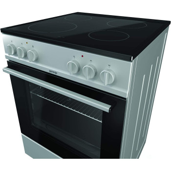 Gorenje Ec6111Sg, 60 Cm Freestanding Ceramic Cooker,65 Liters Multifunction Oven, Enlarged Baking Surface, Easy Cleaning With Aqua Clean Function, Stainless Steel."Min 1 year manufacturer warranty"