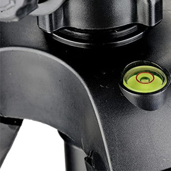 GOSMART TR682AN Portable Aluminum Professional 3-Way Pan/Tilt Head Tripod with Bag, For DSLR And Camcorder Camera, Black