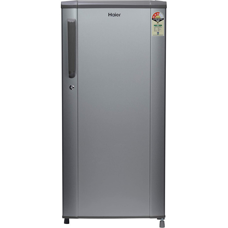Haier - Single Door Refrigerator Gross 190L / Net 165L- Silver - HRD-190BS