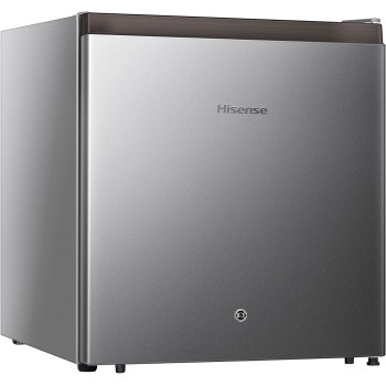 Hisense 42 Liter Compact Single Door Refrigerator, Silver - RR60DAGS0