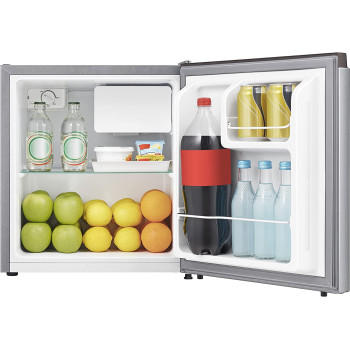 Hisense 42 Liter Compact Single Door Refrigerator, Silver - RR60DAGS0