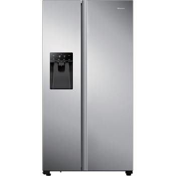 Hisense 696 Liters, 2 Doors Side By Side Refrigerator, Silver - Rs696N4Igu"Min 1 year manufacturer warranty"