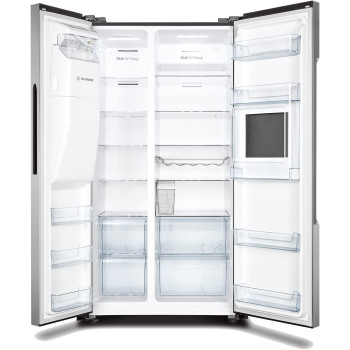 Hisense 696 Liters, 2 Doors Side By Side Refrigerator, Silver - Rs696N4Igu"Min 1 year manufacturer warranty"
