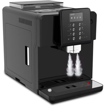 Hisense espresso coffee machine fully automatic 1 year warranty HAUCMBK1S3, Black