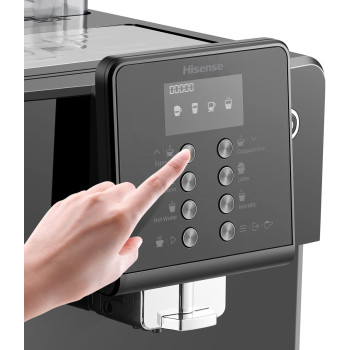 Hisense espresso coffee machine fully automatic 1 year warranty HAUCMBK1S3, Black