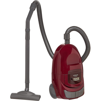 Hitachi 1600W Powerful Bagless Vacuum Cleaner, 5L with Cloth Filter, Blower Function, Rug, Floor & Crevice Nozzle, Brush, CVW160024CBSWR