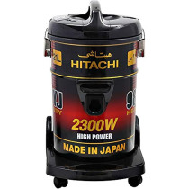 Hitachi Drum Vacuum Cleaner 2300 Watts, 21 Liters Dust Capacity, Removable & Washable Filter, Rug-Floor Nozzle With Multi Angle Head, Best For Home, Office & Mosque, MADE IN JAPAN, CV9800YJ240BR