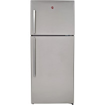 Hoover Refrigerator 490 Liters Gross, Top Mount Double Door Fridge With Freezer, Silver, Htr-H490-S