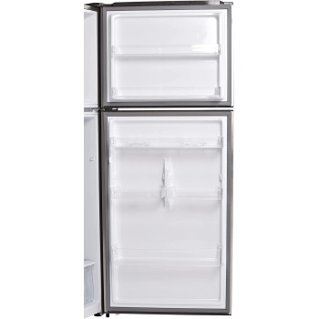 Hoover Refrigerator 490 Liters Gross, Top Mount Double Door Fridge With Freezer, Silver, Htr-H490-S