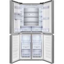 Hoover Refrigerator, 4 Door Side By Side, French Door, 572 Liters, No Frost Fridge, Steel Finish, Hxd-H572-S"Min 1 year manufacturer warranty"