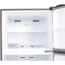 Hoover Refrigerator, Top Mount Double Door, 600 Liters, No Frost Fridge, Steel Finish, HTR-H600-S
