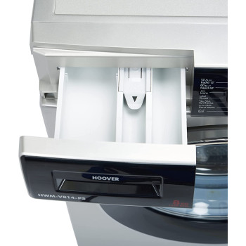 Hoover Washing Machine Front Load Fully Automatic, 8 Kg, Silver, Hwm-V814-PS, Min 1 year manufacturer warranty