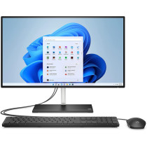 HP All-in-One 24-CK0003NE Bundle All-in-One PC, 23.8" FHD, 12th Gen Intel Core i5, 8GB RAM, 512GB SSD, Intel Iris Xe Graphics, Windows 11, En-Ar KB, Jet Black - 6J7G3EA