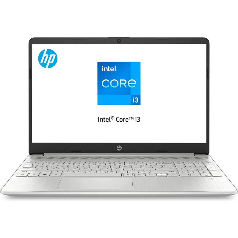 HP Laptop 15s-fq2020ne, 15.6" FHD, 11th Gen Intel(r), 4GB RAM, 256GB SSD, Natural silver - 3B3W7EA