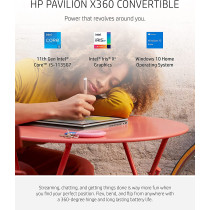 HP Pavilion X360 14" Touchscreen Laptop, 11Th Gen Intel Core I5-1135G7, 8 GB RAM, 256 GB Ssd Storage (14-DW1024NR, 2021)
