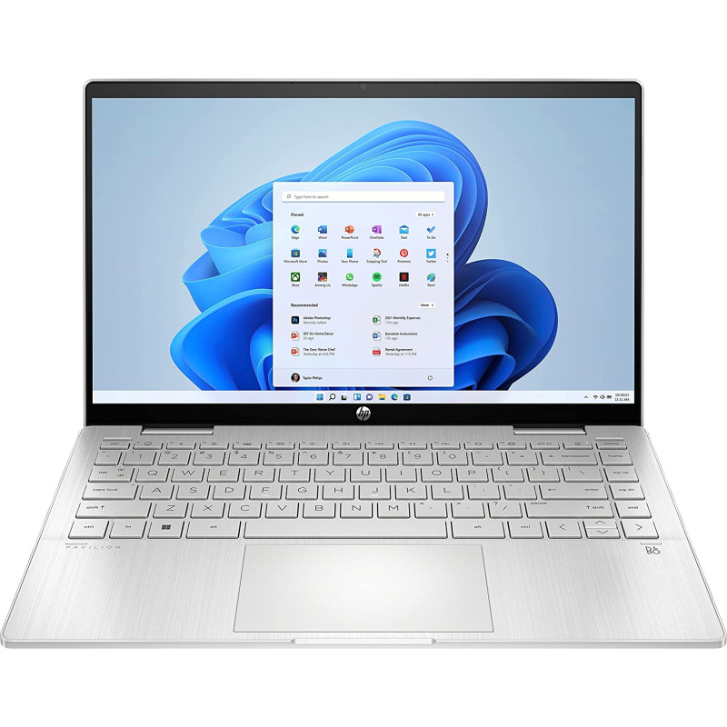Hp Pavilion X360 2 In 1 Laptop 14-Ek0033Dx I5-1235U-4.4Ghz Processor, 8Gb Ram, 512Gb Ssd, 14" Fhd Touch Display, Windows 11 Home, Intel Iris Xe Graphics, Silver