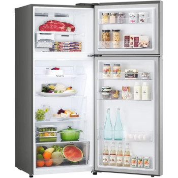 LG 395L New Smart Inverter Top Freezer, Door Cooling+, Multi Air Flow, Smart Diagnosis, Platinum Silver Color, GNB522PLGB