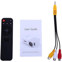 Portable Mini Video Projector Up to 24 in to 60 in Screen Size with Built in Powerful Speaker, Multiple Device Connectivity