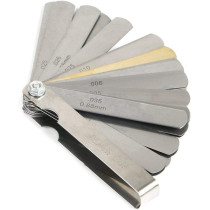 Fold-able 32-Piece Blade Master Feeler Gauge Set Stainless Steel Dual Marked Metric and Imperial Tool for Measuring Gap Width able
