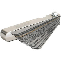 Fold-able 32-Piece Blade Master Feeler Gauge Set Stainless Steel Dual Marked Metric and Imperial Tool for Measuring Gap Width able