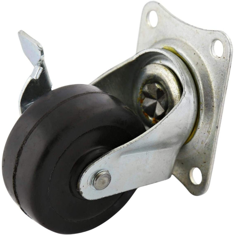 Caster Wheel Nylon with Plate and Brake