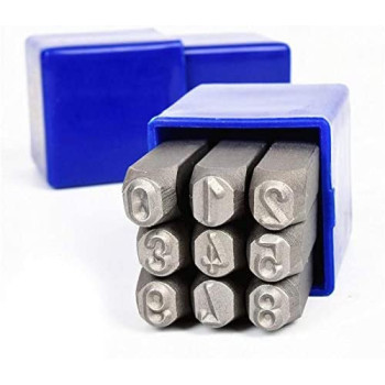 4mm Steel Alphabet Number Punch Stamp Set Engraving Die Tool for Leather Wood & Metal